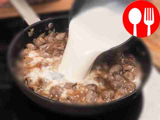 Place a frying pan on the stove and pour oil...