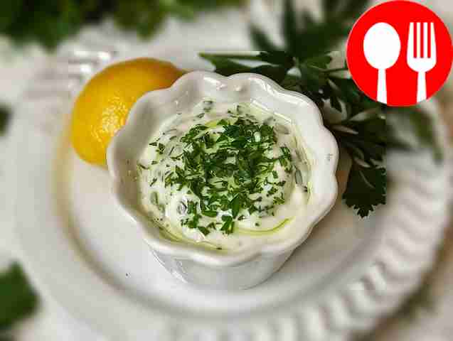 Классический чесночный соус к рыбе