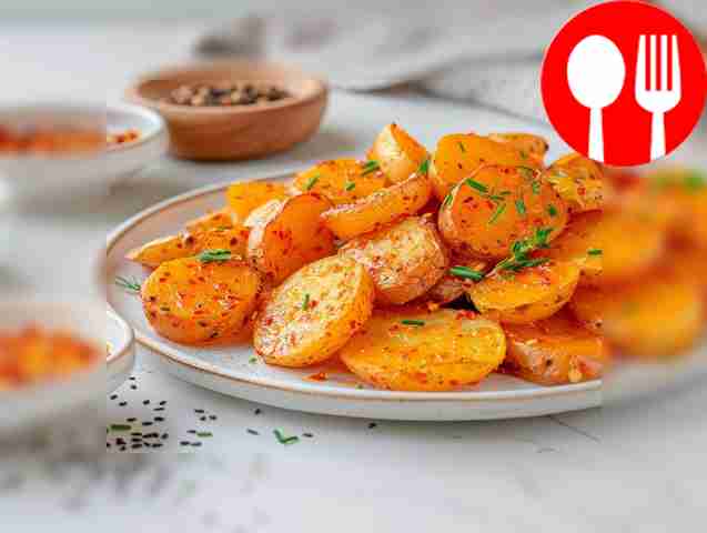 Spicy potatoes in the oven