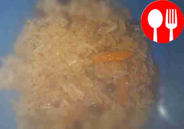 Плов из свинины и пропаренного риса