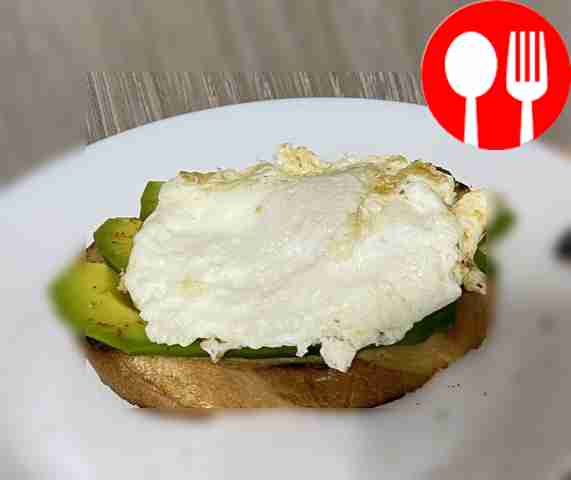 Avocado and egg sandwich