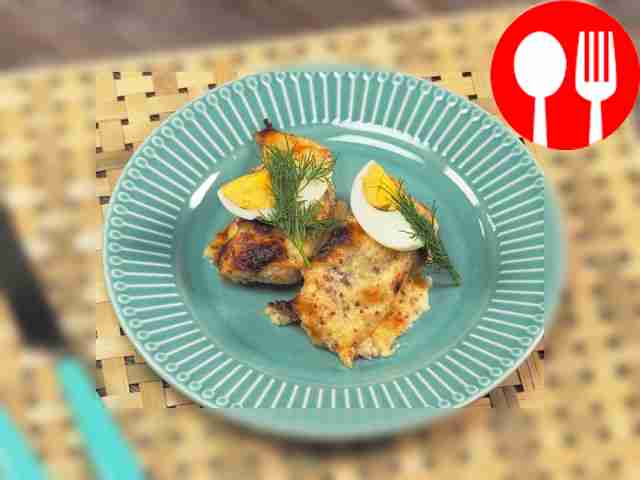 Треска запеченная с сыром