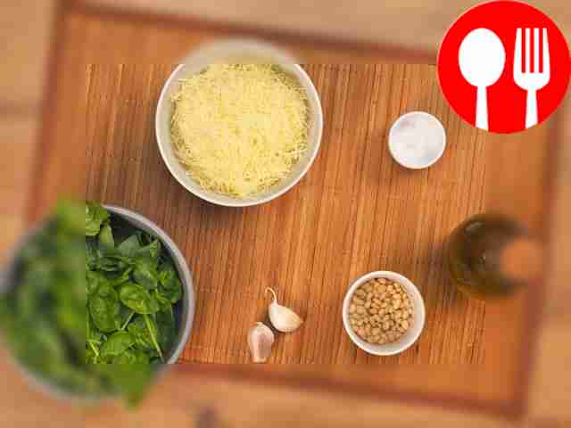 Rinse the basil leaves thoroughly under...