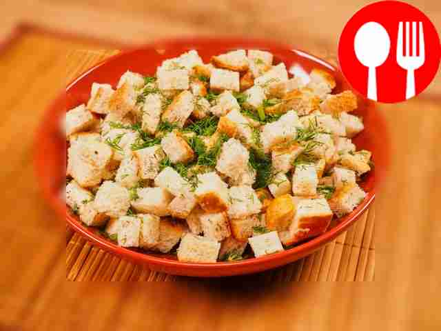 Сухари в микроволновке