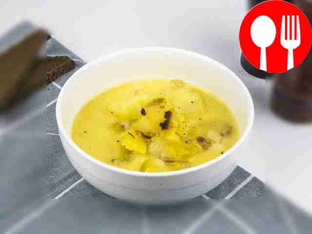 Cheese soup is ready.