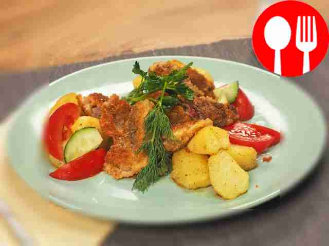 Liver in breadcrumbs