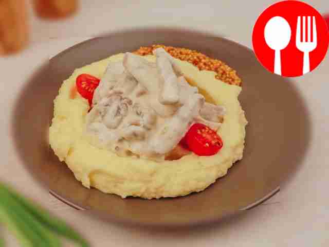 Beef Stroganoff puree