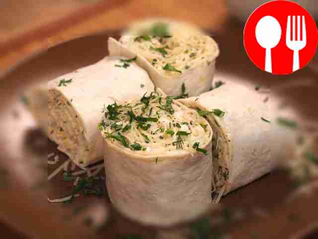 Рулет из лаваша с сыром