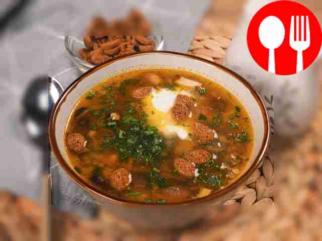 Суп с опятами