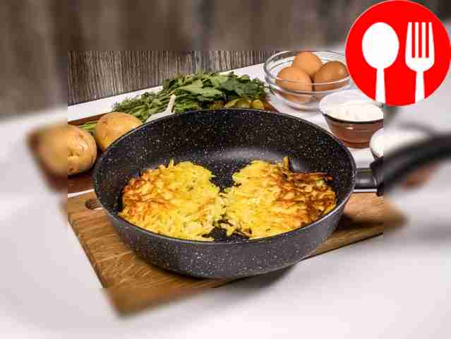 Heat a frying pan well and pour in a little...