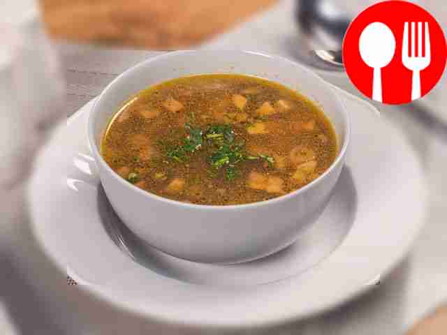 Постный грибной суп из шампиньонов