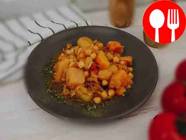 Pumpkin with chickpeas
