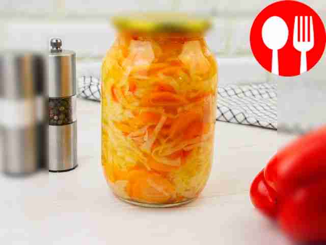 Капуста с болгарским перцем на зиму Cabbage with bell pepper for the winter