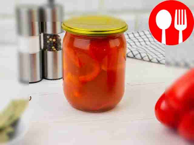 Pepper in tomato juice for the winter