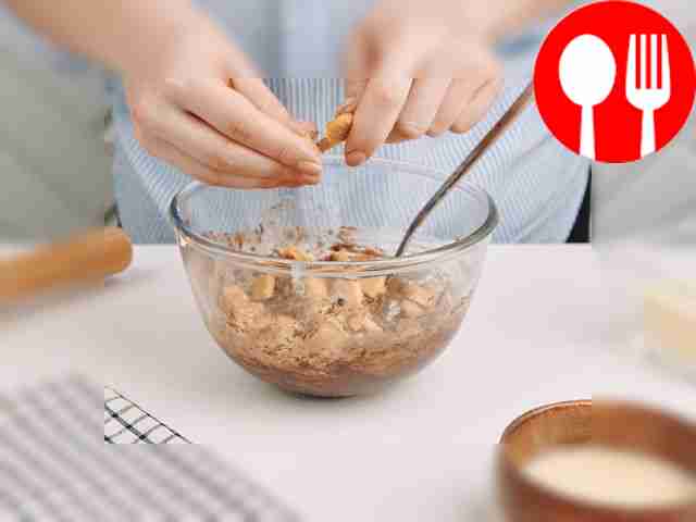 Use your hands to break up the remaining...