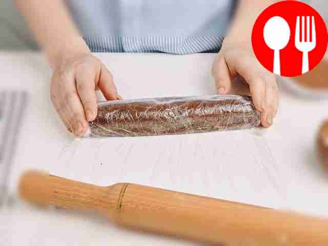 Form into a sausage. Place the finished...