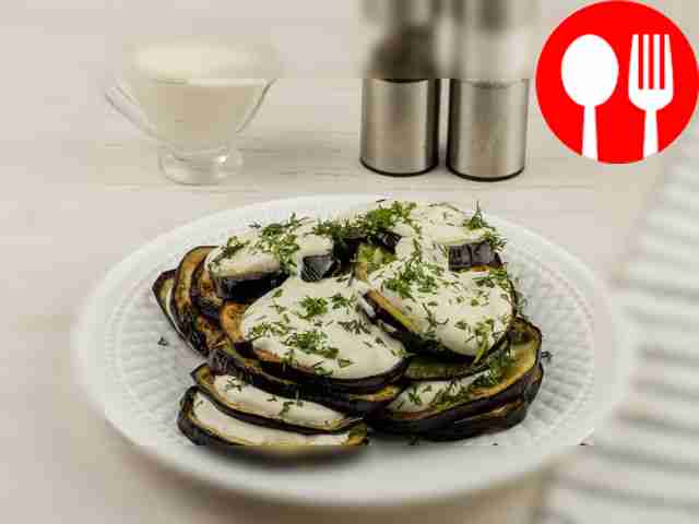 Баклажаны с чесноком и майонезом