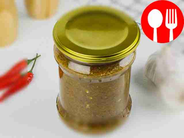 Georgian hot pepper adjika