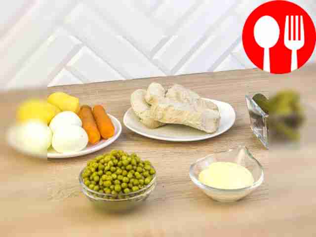 Peel boiled vegetables. Remove the shell from...