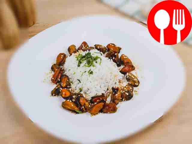 Mussels with garlic Mussels with garlic