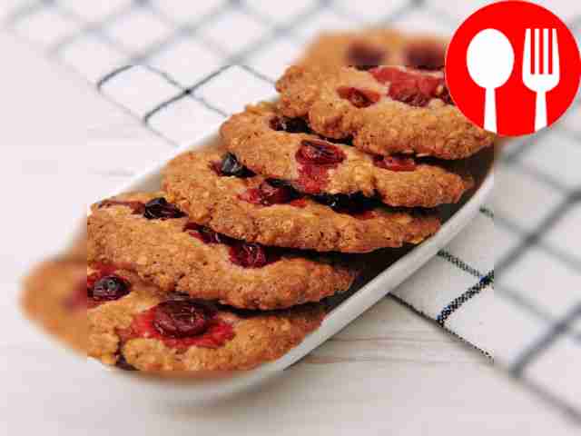 Овсяное печенье с клюквой