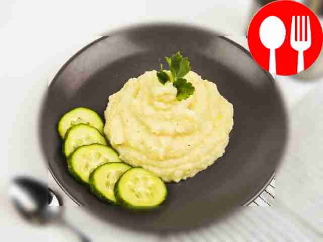 Пюре с яйцом