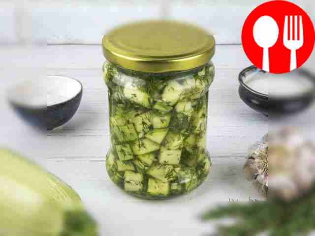 Салат из кабачков с чесноком на зиму