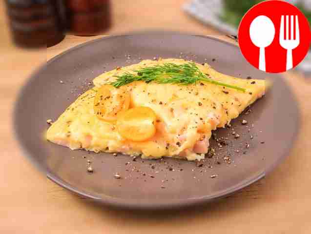 Омлет с ветчиной и сыром