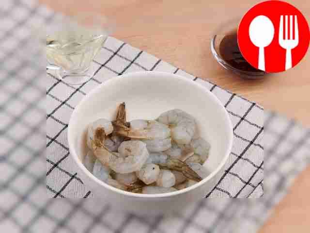 Thaw the shrimp, peel them and remove the...