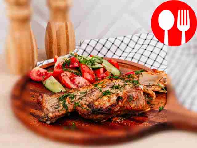 Baked pork ribs