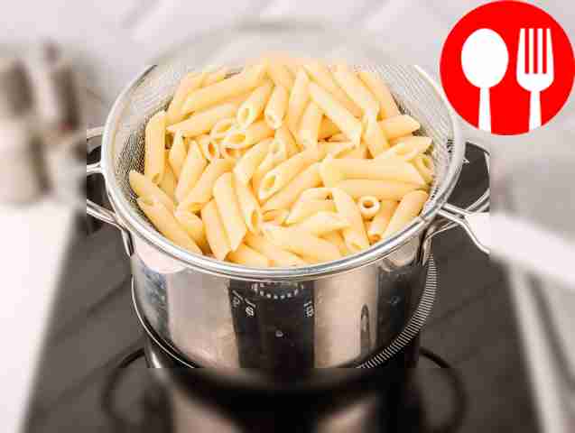 While the food is being fried in a frying pan,...