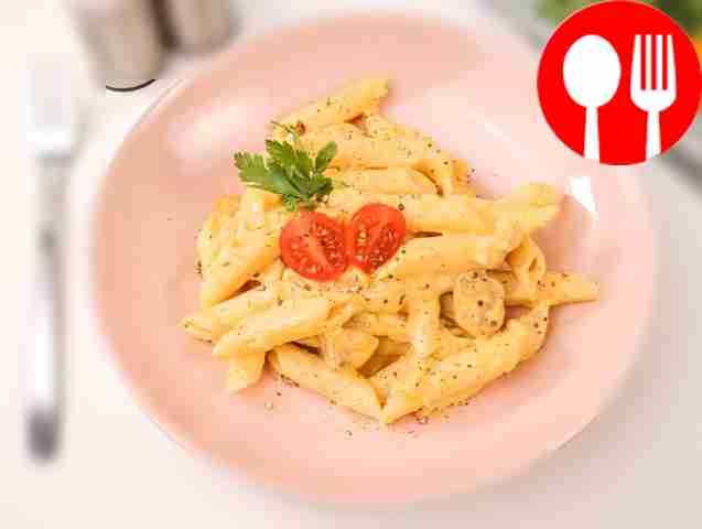 Place the finished pasta on a nice plate and...