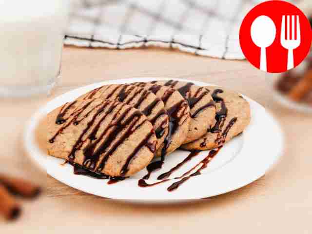 Chocolate shortbread cookies