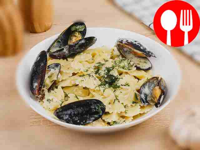 Паста с мидиями