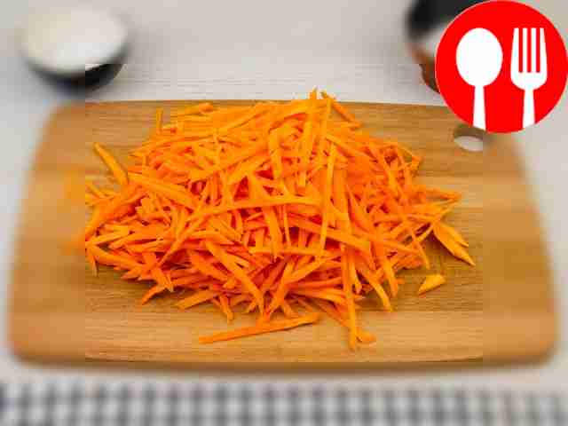 Grate the carrots on a coarse grater or chop...