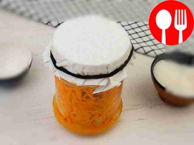 Transfer the salad to a jar, pressing the...