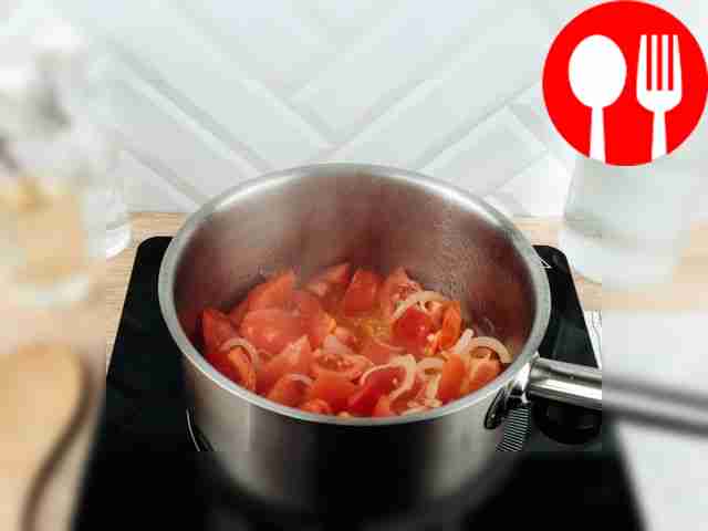 Meanwhile, pour a little vegetable oil into a...