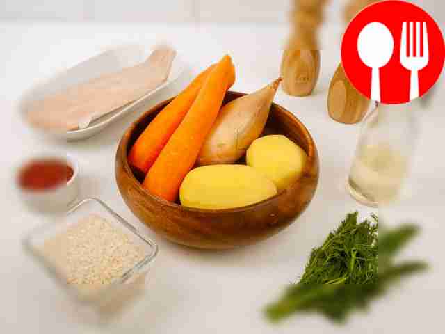 Select all ingredients for the dish. Wash...