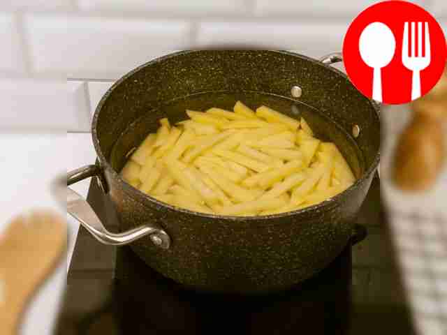 Pour water into a saucepan and place the...