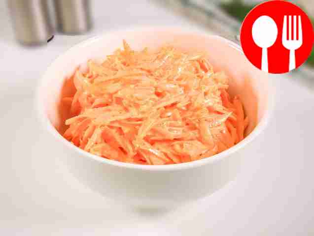 Морковь с майонезом Carrots with mayonnaise