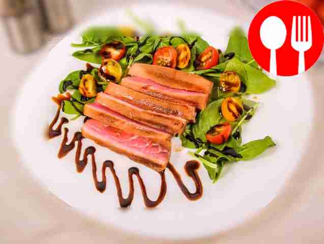 Стейк из тунца в соевом соусе