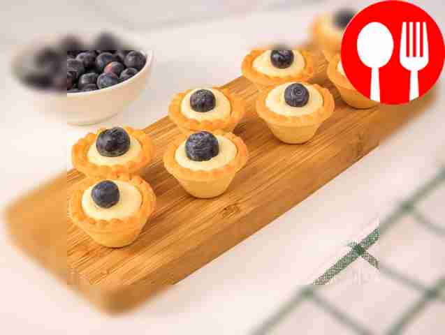 Тарталетки с маскарпоне и голубикой