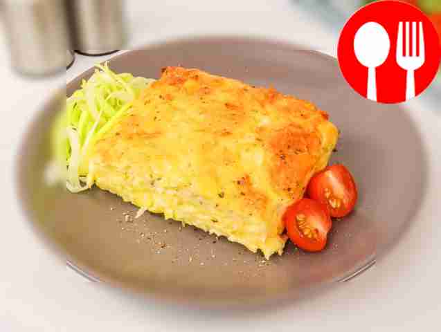 Картофельная запеканка с майонезом и сыром