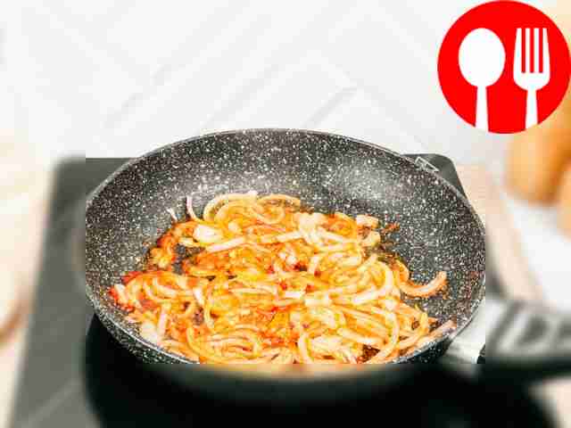 Heat a frying pan with vegetable oil. Fry the...