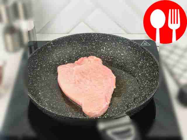 Place the turkey chop in a well-heated frying...