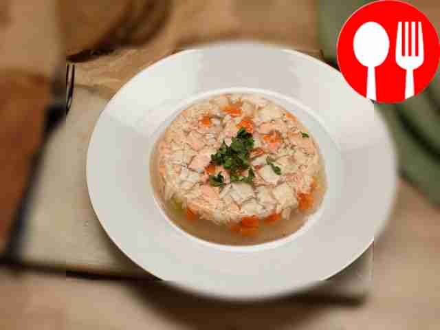 Place the fillet and vegetables in a serving...