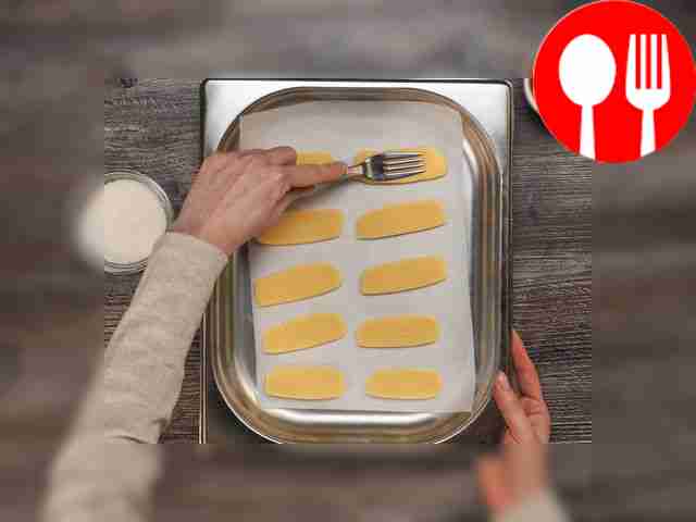 On an initially floured work surface, cut the...