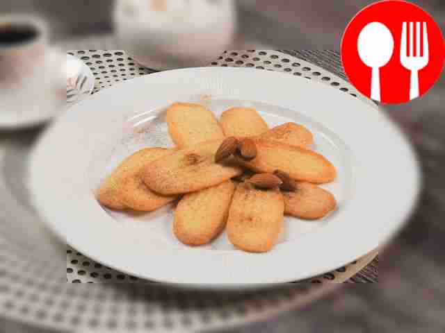 Shortbread cookies with butter