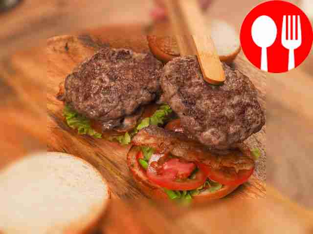 Fry the cutlets. Salt and pepper the minced...
