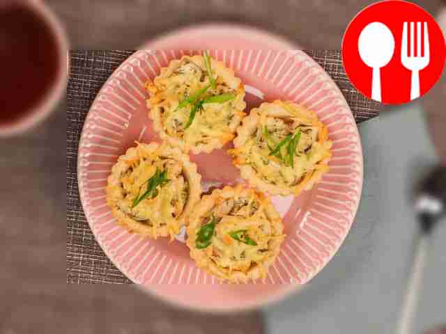 Тарталетки с курицей в духовке